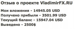 отзывы о фонде Vladimir-FX